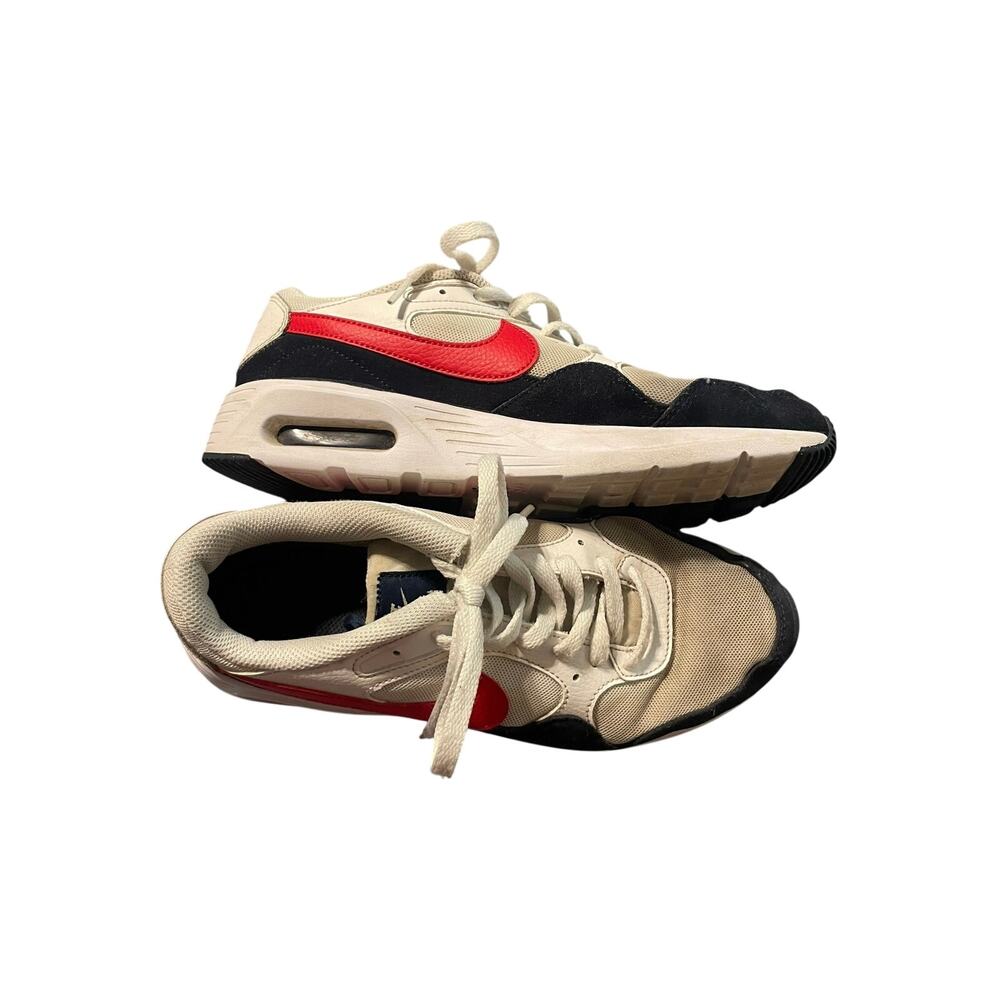 Nike Air Max Sneakers White Black Red Women’s Athletic Shoes Size 7.5